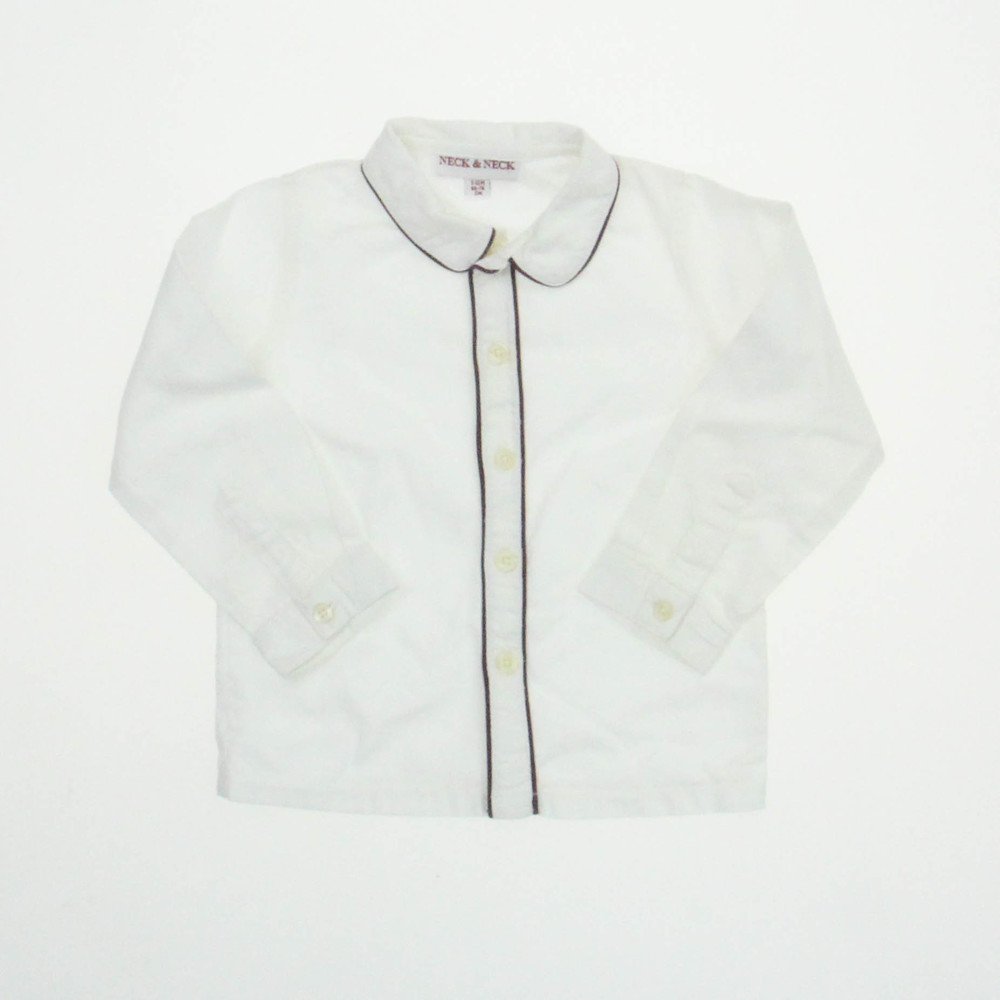 Neck & Neck Boys White Button Down Long Sleeve size: 12 Months